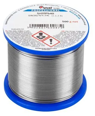 Produktbild von Lötdraht Cynel Sn60Pb40, 2 mm, 500 g