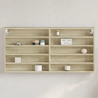 Obrázok produktu pre Maison Exclusive - Vitrína Sonoma dub 100x8,5x50 cm drevený materiál