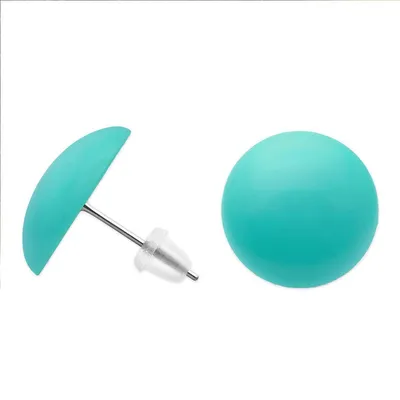 Produktbild von Runde Ohrstecker Ø ca. 16mm in der Farbe  - hellblau