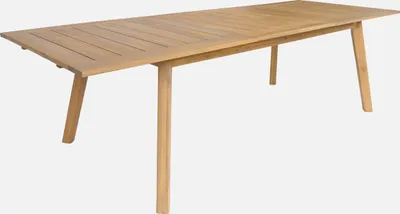 Produktbild von sweeek - Gartentisch ausziehbar aus Akazienholz, 10 Sitzplätze - Natur
