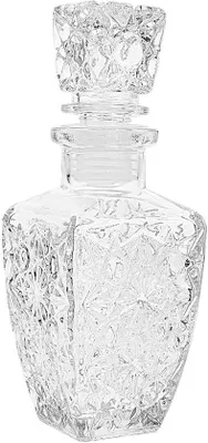 Obrázek produktu pro Unyqoos® Skleněná karafa, 250 ml, transparentní – elegantní servírovací karafa pro víno, whisky a destiláty