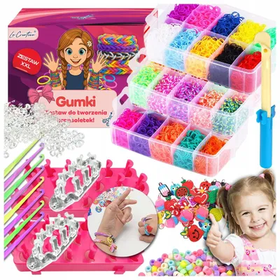 Produktbild von LaCreativa Gummibänder für Armbänder 15.000 Teile Giga XXL Set
