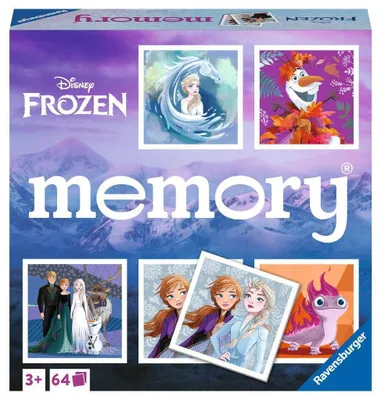 Image de Ravensburger - 20890 - Disney Frozen Memory®, le jeu classique pour tous les fans de Frozen, jeu de mémoire pour 2 à 8 joueurs à partir de 3 ans
