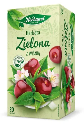 Zdjęcie produktu dla Herbapol zielona - kwitnąca wiśnia 20TB/34G