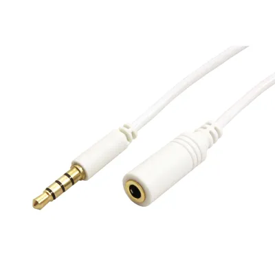 Obrázek produktu pro Goobay 62364, 3.5mm, Samec, 3.5mm, Samice, 5 m, Bílá