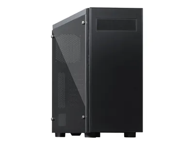 Produktbild von AL-02B-TG-OP Hawk (schwarz, Seitenteil aus gehärtetem Glas)