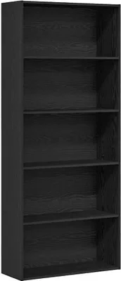 Produktbild von Bücherregal Schwarz Eichen-Optik 80x30x189 cm Holzwerkstoff