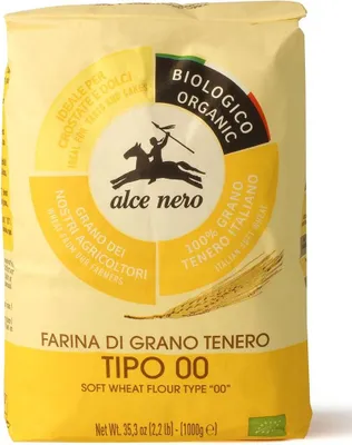 MĄKA PSZENNA TYP "00" DO SŁODKICH WYPIEKÓW BIO 1 kg - ALCE NERO