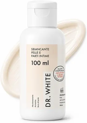 Immagine prodotto di Dr. White Crema Schiarente Zone Intime e Corpo 100ml - Trattamento Sbiancante Naturale, Pelle Uniforme, Idratata