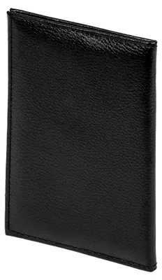 Produktbild von Schwarzes Lederetui für Ausweise bis 11 x 7 cm mit 6 Fächern