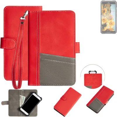 Produktbild von K-S-Trade Handy Schutzhülle für Cubot KingKong X Hülle Portemonnee Brieftasche Klapphülle Kartenfächer Flip Wallet Case Etui