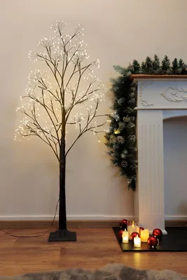 Imagen del producto de Árbol de Navidad decorativo MagicHome de plástico, 504 LED blanco cálido, 1,2 m