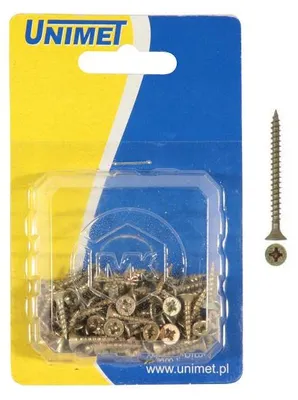 Obrázok produktu pre Wkręt Do Drewna Ocynk Zółty 5.0*35Mm Op-35Szt