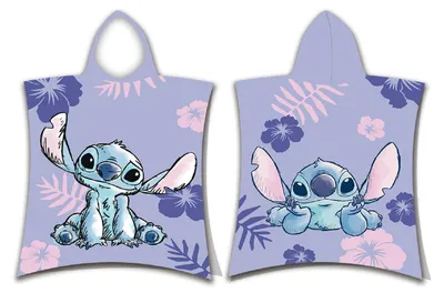 Produktbild von Disney Lilo und Stitch Badeponcho mit Kapuze 50x115 cm