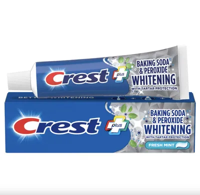 Zdjęcie produktu dla Crest | Wybielająca Pasta do Zębów, Pasta z Fluorem, Świeży Oddech, Przeciw Próchnicy | Wybielająca Mięta - 232g
