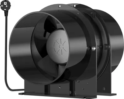 Produktbild von Axiale Gelüfter 150 mm leise 323 m³/h - Kanalgebläser energiesparend - für Küche Garage Gewächshaus