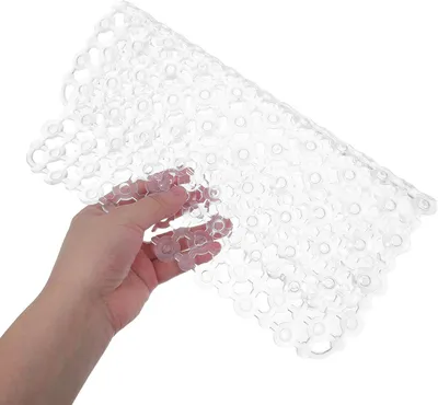 Produktbild von 2 quadratische Küchenspülenmatten aus PVC im Set, rutschfest, mit Abtropffunktion, platzsparend, leicht zu reinigen und vielseitig einsetzbar