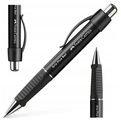 Produktbild von Faber-Castell Grip Plus Ball M, Clip, Clip-on-Einziehkugelschreiber, Nachfüllbar, Blau, 1 Stück(e)