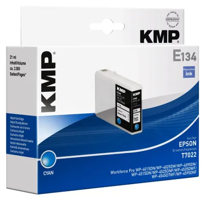 Produktbild von KMP E134, Cyan, 1 Stück(e)