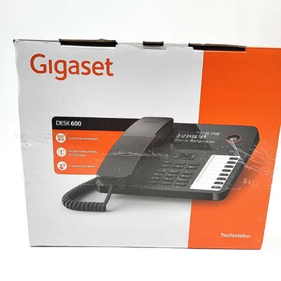 Produktbild von Gigaset Desk 600 Schnurgebundenes Telefon elastischem Kabel Calendar Office