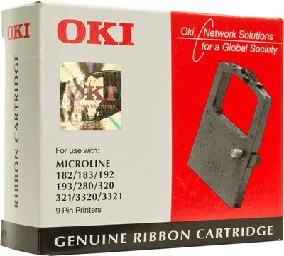 Produktbild von OKI Systems Kassette 09002303 Farbband schwarz Textil ML 182/183/192/193/280/320/321/3320/3321