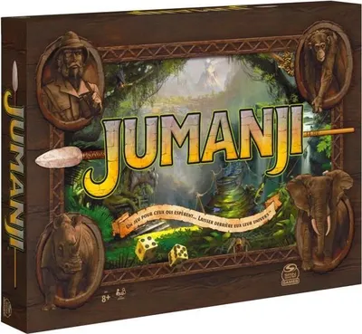 Immagine prodotto di Jumanji gioco da tavolo Retro Edition, SPIN MASTER, gioco per famiglie e adulti, cooperazione e competizione