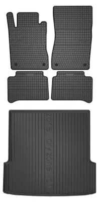 Obrázok produktu pre Gumové autokoberce SolidPRO + vaňa kufra DryZone pre: Mercedes E W211 2002-2009 kombi 5 ks