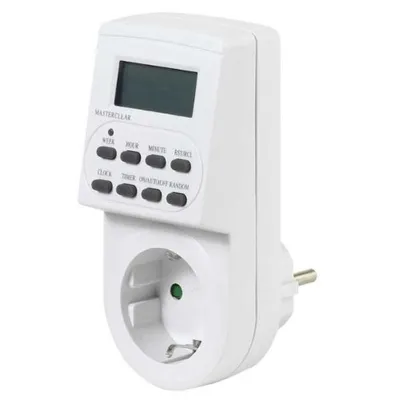 Immagine prodotto di ViVanco™Timer digitale giorno/settimana alimentatore e convertitore di tensione Bianco (1416)