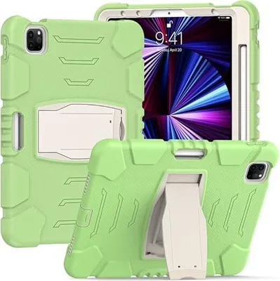 Obrázek produktu pro Pouzdro pro iPad 11 2018/20/21 Armoured se stojánkem a stylusem Space Green