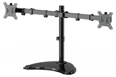 Produktbild von Gembird MS-D2ST-02 Monitor-Tischhalterung (drehbar neigbar schwenkbar) 13–32 Zoll schwarz