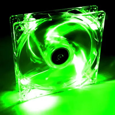 Produktbild von Akyga AW-12A-BG Wentylator do komputera 120mm LED zielony Molex 12V wiatrak
