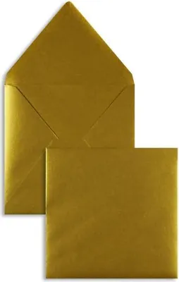 Produktbild von Briefumschläge 164x164mm 100g/qm gummiert VE=100 Stück gold