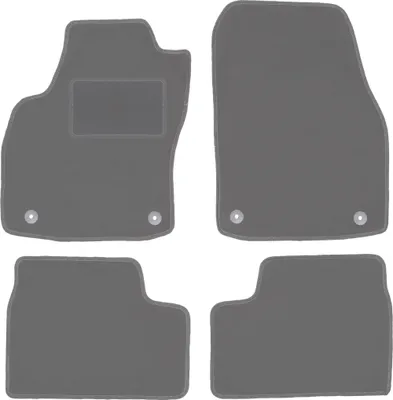 Produktbild von Graphit-Fußmatten für: Opel Astra H Limousine, Schrägheck, Kombi, TwinTop, Cabrio, Coupé (2003-2010)
