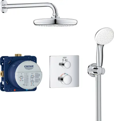 Obrázok produktu pre Sprchový systém s termostatom pod omietku Grohe Tempesta 210 34729000