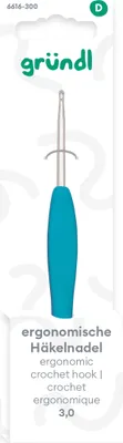 Produktbild von Gründl Ergonomische Häkelnadel 14 cm