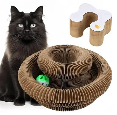 Immagine prodotto di Giocattolo per gatti, gattuccio magico con pallina, doppio, per animali domestici.