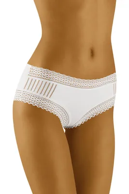 Produktbild von Wolbar wb407 damen slips spitze unterhose unterwäsche normaler bund, weiß, m