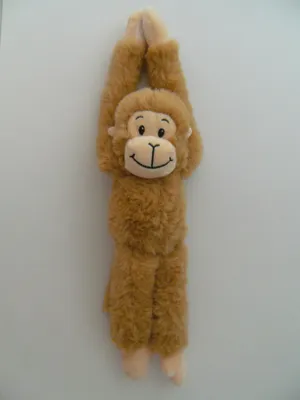 Produktbild von Plüschtier Affe 37 cm, hellbraun, Hängeaffe Affen Hängeaffen Kuscheltiere Stofftiere Klettband