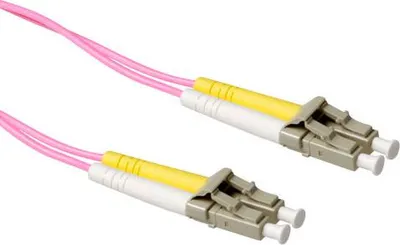 Immagine prodotto di ACT 35 metri LSZH Cavo patch in fibra multimodale 50/125 OM4 duplex con connettori LC (RL9735)