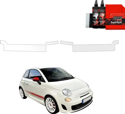 Produktbild von 2in1 Schutzfolie für Schweller - Abarth 500 (2016-2023) Grizz Protector