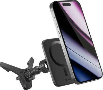 Image de Chargeur de voiture sans fil Epico Qi2 Mag+ - Noir