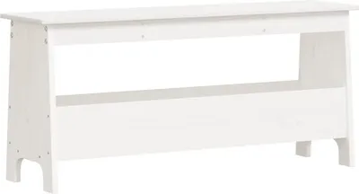 Produktbild von vidaXL Flurbank Weiß 100 x 28 x 45 cm Massivholz Kiefer