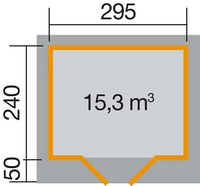 Produktbild von WEKA 126.3024.00.00 Gartenhaus/Blockbohlenhaus Chill-Out 1 /Doppeltür/ ; Größe: 2 ; Farbgebung: Naturbelassen ; Wandstärke: 28 mm ; Maße (LxBxH): 295 cm x 290 cm x 226 cm ; Seitenwandhöhe: 217 cm