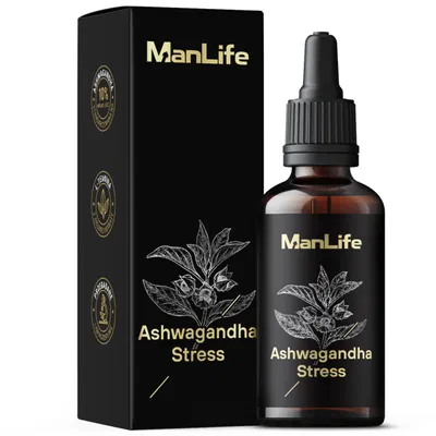 Produktbild von Ashwagandha Tropfen mit L-Theanin 98% aus Grüntee | Ruhe, Entspannung 50ml