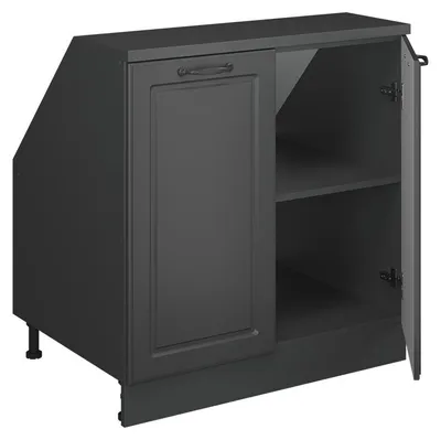 Zdjęcie produktu dla Szafa skosna Vicco Rion Antracytowy domek wiejski 80 x 81.6 cm z 2 drzwiami, korpus szafy głębokość 60 cm, Model 60316