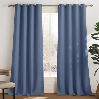 Immagine prodotto di Tende termiche oscuranti, protezione dal freddo, dimensioni 260 x 140 cm (confezione da 2), colore blu