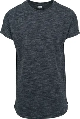 Immagine prodotto di T-shirt da uomo Urban Classics Long Space Dye Turn Up Tee blk/wht - S