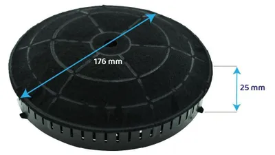Produktbild von Elica Kohlefilter CFC0038668 / CFC0140343 / KIT0161388 (2er-Pack)