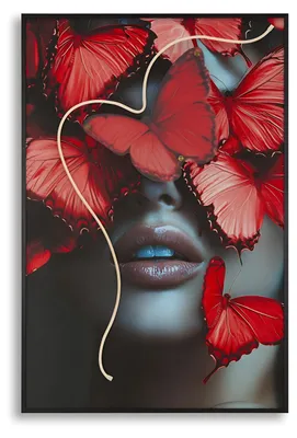 Produktbild von Mauro Ferretti LED-Leinwandbild "Butterflies" 60x90 cm – 3D Acryl-Applikation