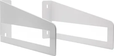 Immagine prodotto di Natural Goods Berlin Supporto per scaffale DAHLEM, supporto per scaffale pesante, supporto per scaffale, scaffale a parete, scaffale galleggiante per cucina e ufficio in bianco, profondità 225 mm, 2 pezzi